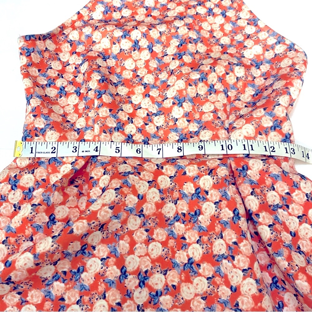Floral Sleeveless Dress. Pink and Blue - Picture 16 of 17